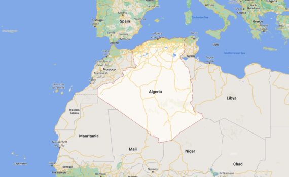 Algeria Border Countries Map