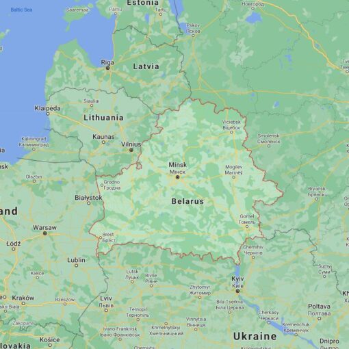 Belarus Border Countries Map