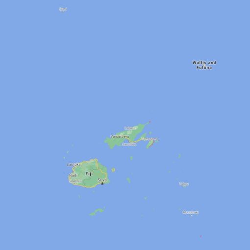 Fiji Border Countries Map
