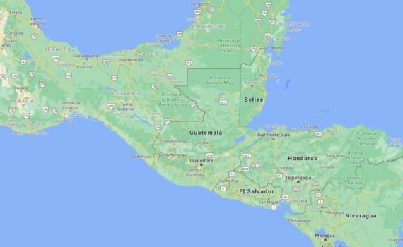 Guatemala Border Countries Map