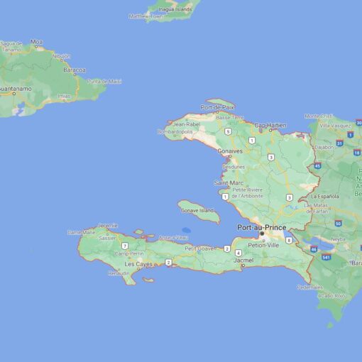 Haiti Border Countries Map