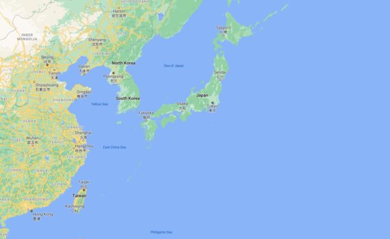 Japan Border Countries Map