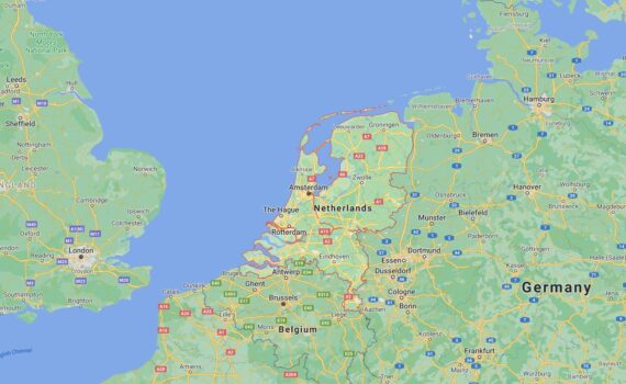 Netherlands Border Countries Map
