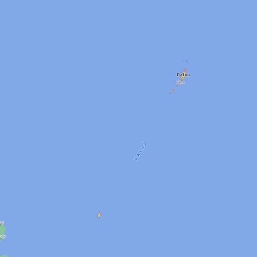 Palau Border Countries Map