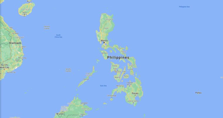 Philippines Border Countries Map